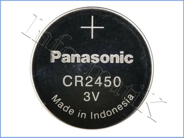 Blister de 1 pile bouton lithium 3V Panasonic - CR2450, DL2450
