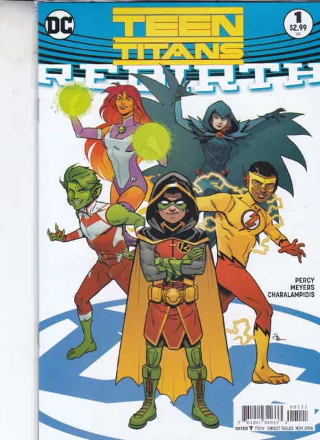 Dc Comics Teen Titans Rebirth One Shot #1 Nov 2016 Evan Shaner Variant