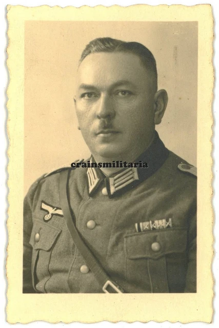 Orig. Foto Portrait Offizier A.E.A.246 m. Orden in KALISCH Kalisz Polen