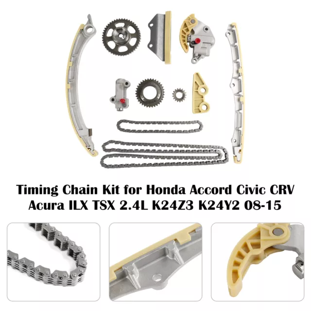 Timing Chain Kit pour Honda Accord Civic CRV Acura ILX 2.4L K24Z3 K24Y2 08-15 B