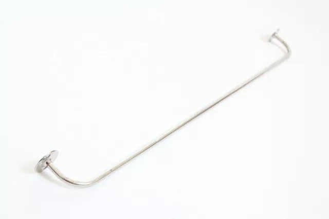 antique nickel towel bar rod holder | vtg deco towel victorian kitchen bathroom