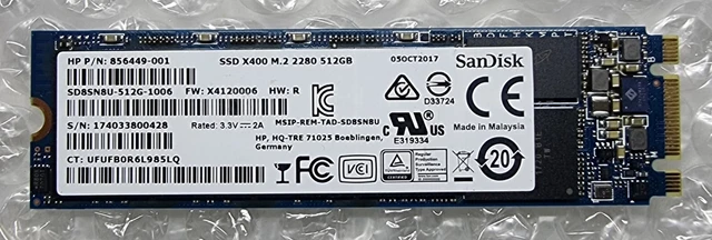 SSD SanDisk X400 M.2 2280 128 Go (SD8SN8U-128G-1002) - Occasion Testé