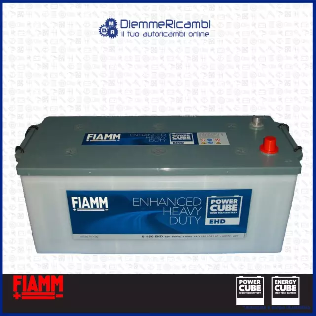 BATTERIA FIAMM INDUSTRIALE 180 Ah 1100A EN 12V B 180 EHD - 180Ah