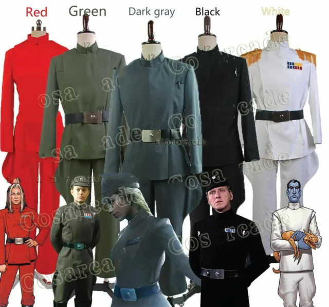 Star Wars Imperial Stormtrooper Officer Admiral Outfit Uniform Cosplay Costume