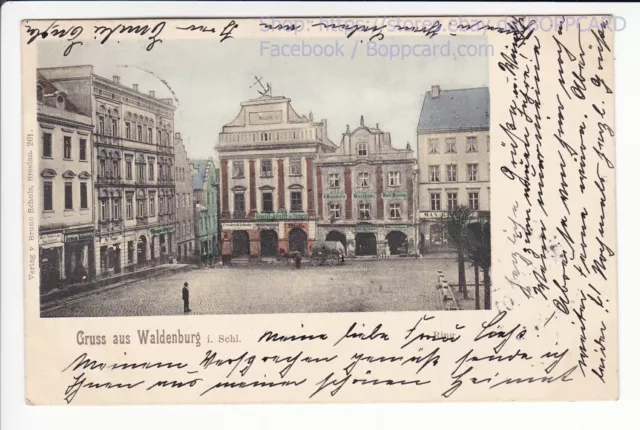 Schlesien , Riesengebirge , Gruss Aus Waldenburg , Walbrzych , 1901