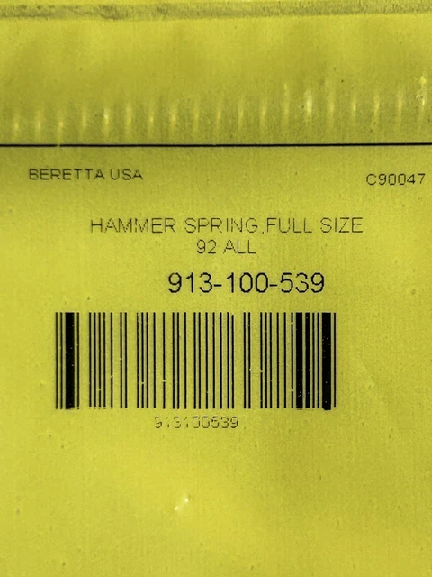 USA-Made Stainless Steel Guide Rod & 12.5lb Recoil Spring For Beretta 92/96/M9