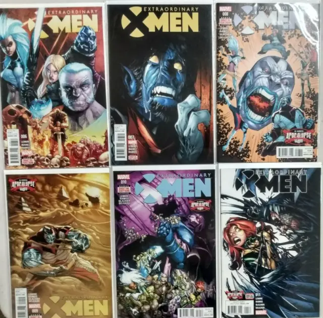 Extraordinary X-Men #6-11 Marvel 2016 Comic Books NM