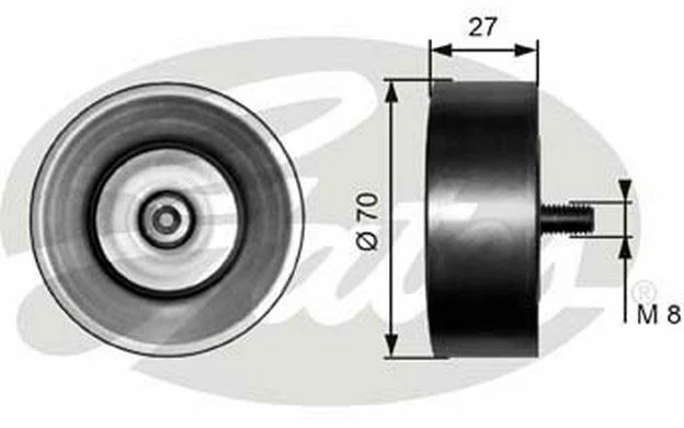 GATES Galet enrouleur (courroie d'accessoire) pour BMW Série 3 X3 5 X5 T36294