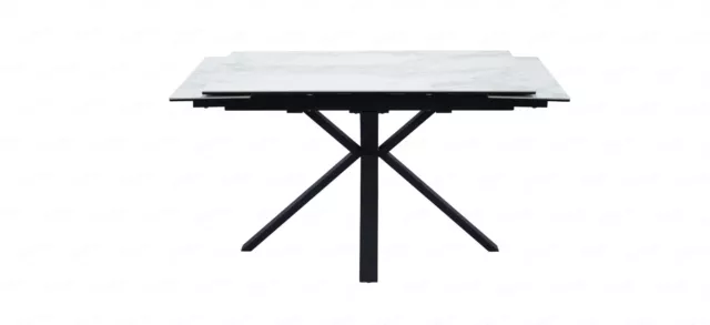 Phoenix Ceramic Extending Dining Table 120 - 180cm / Swivel Velvet Dining Chair 3