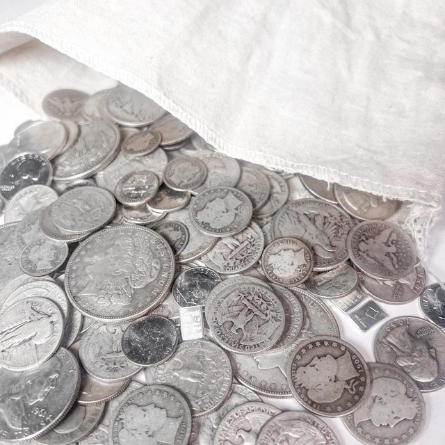 U.S MINT SILVER Coin Bank Bag Mixed Lot | LIQUIDATION SALE $86.99