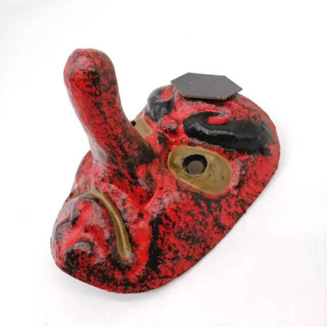 Japanese HARIKO TENGU Mask Vintage Paper Mache Demon God YOKAI Interior MSA143