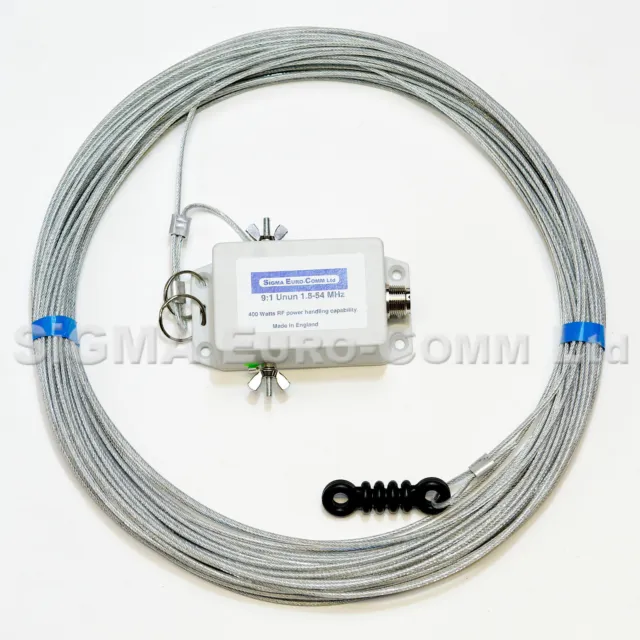 Sigma Euro-Comm Lw-10 HF 40 -6m Multibandes Câble Long Antenne / Aérienne