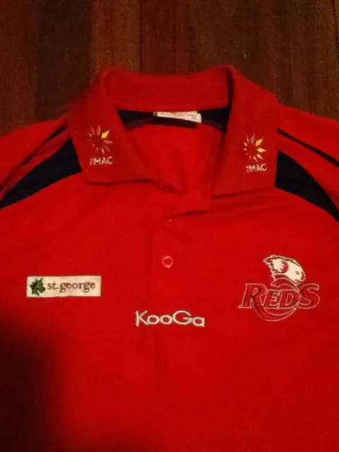 Qld reds 2011 media polo shirt xl