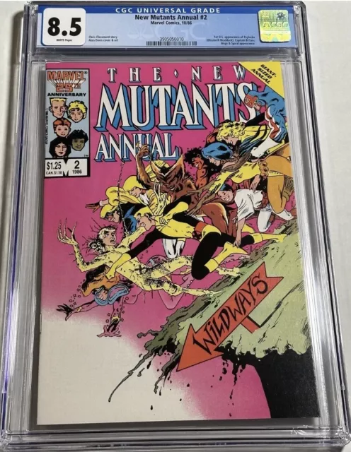 New Mutants Annual #2 CGC 1st Appearance Psylocke! Claremont Story!