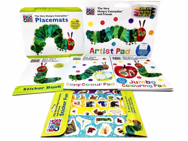 The Very Hungry Caterpillar Books Collection Sets Colouring & Sticker Books NEW