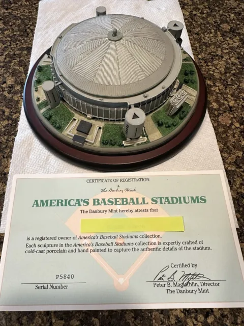 Danbury Mint Houston Astros Baseball Astrodome Stadium Replica
