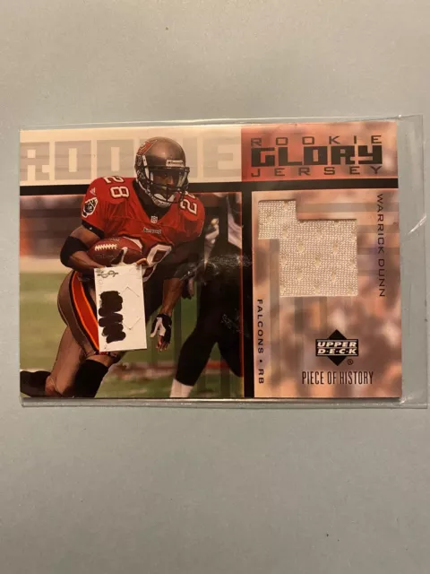 A36,168 - 2002 UD Piece of History Rookie Glory Jerseys #RGJWD Warrick Dunn