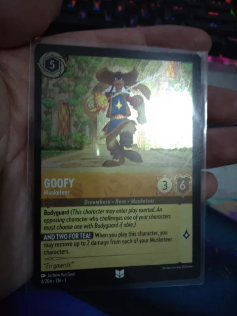 Disney Lorcana TCG Gamescom 2023 Promo Goofy Musketeer 12/P1 EN 1, IN HAND  NM