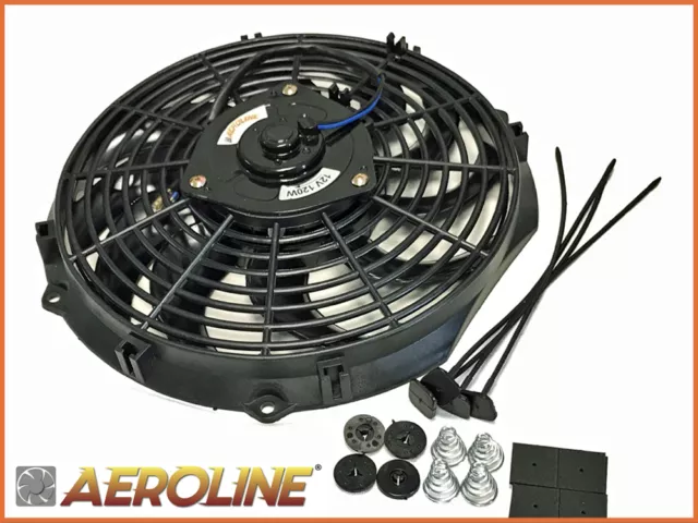 12" Aeroline® Electric Radiator Cooling Fan Push/Pull Ideal HOT ROD / KIT CAR