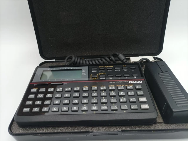 Vintage Casio Hw-1 Digital Writer Electronic Lettering System
