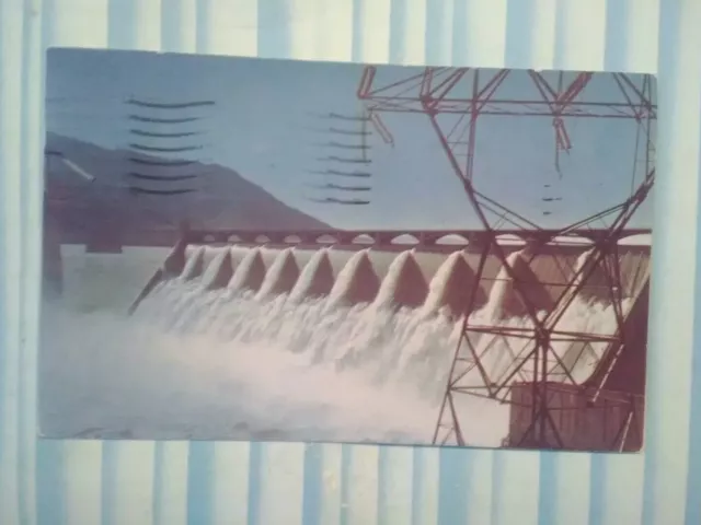 Aerial View Over Grand Coulee Dam  Wentachee Washington..