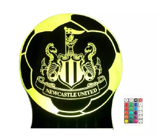 Newcastle United Football 3D LED Night Light Bluetooth Music Lamp Home Decor