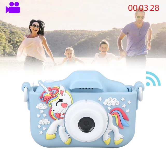 (Blue)Kids Camcorder 1080P Multifunctional Rechargeable Digital Camera Toy 2.0