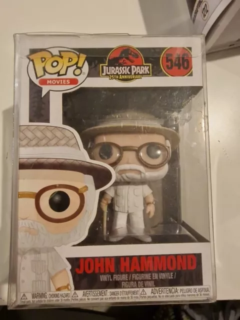 Jurassic Park Funko Pop John Hammond 546 In Soft Protector