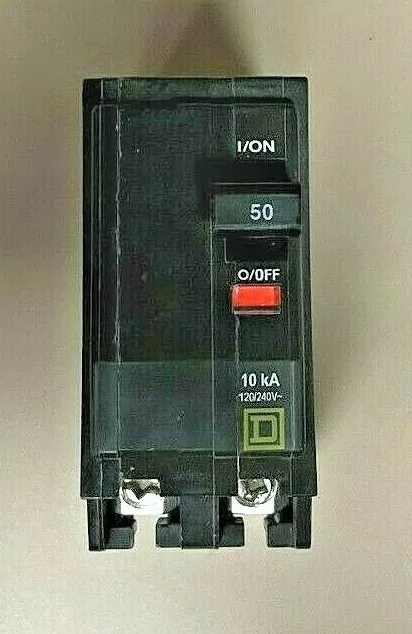 Square D 50 Amp 2-Pole Plug-In Circuit Breaker 120/240V QO250CP New without Box