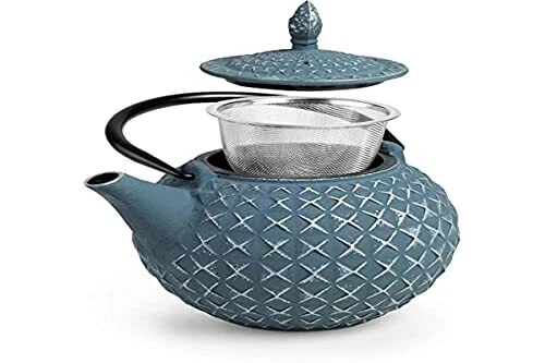 Théière En Fonte émaillée Ibili Laos 0,3L - Compatible Induction, Garde-chaleur - Design élégant
