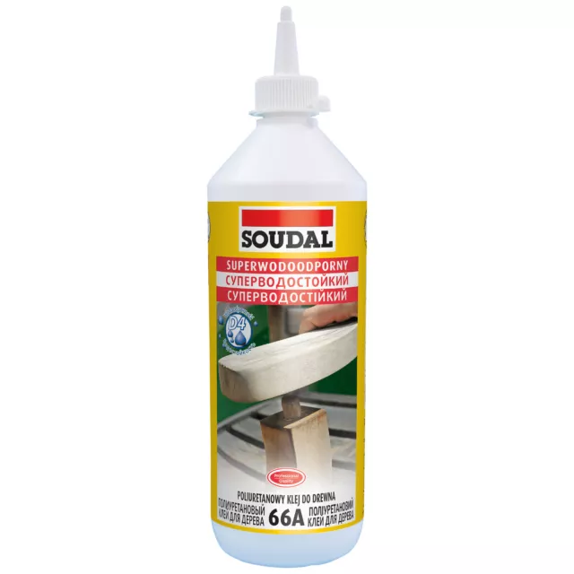 Super- und Wasserbeständiger Polyurethan-Holzkleber 66A Soudal