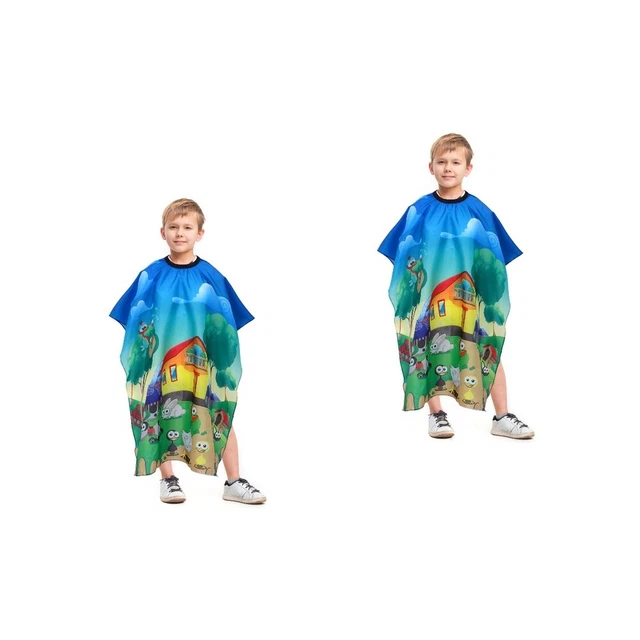 2x mantello per lo styling dei capelli per bambini grembiule taglio di capelli per bambini mantello per taglio capelli bambino
