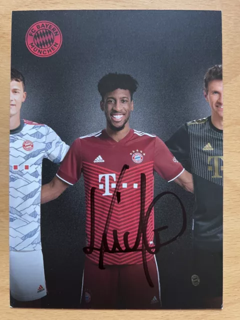 Kingsley Coman AK FC Bayern München Autogrammkarte 2021-22 original signiert