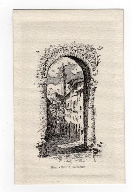 Siena  Arco Di San Salvatore   Cartolina Nr 5   Ill.  Petrucci Ediz.giuntini Nv