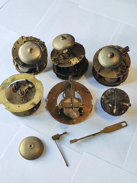 Lot De 6 Mecanismes D'horloge/Pendule Pour Pieces I138