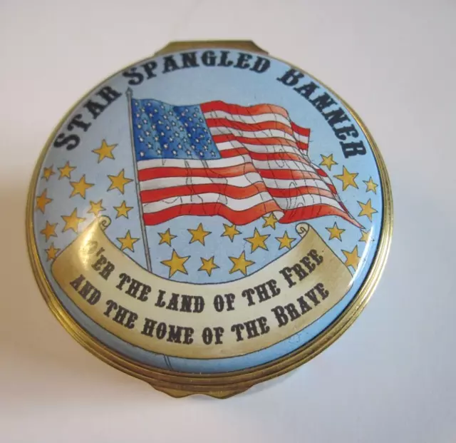 HALCYON DAYS STAR Spangled Banner Music Box Numbered 32/150 Limited ...