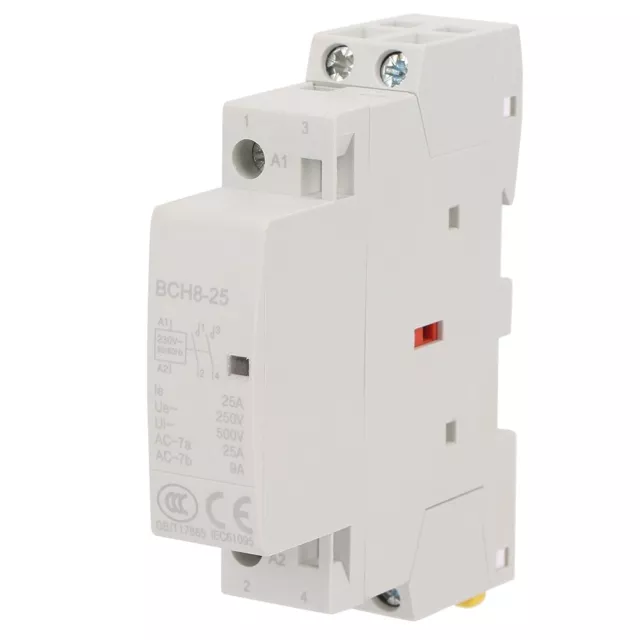 2P 25A 220V / 230V AC Contacteur 2NO 50 / 60HZ Din Rail Ménage 3