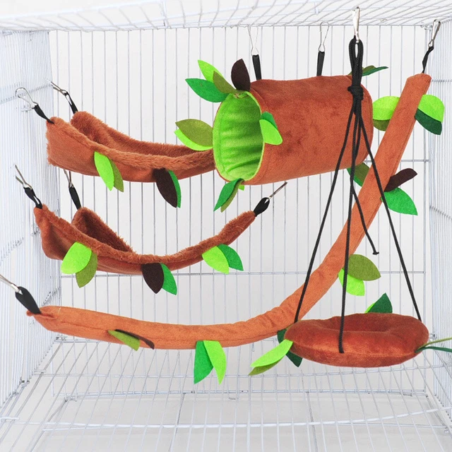 1Pc Haustier Hamster Vogel Hängend Schaukel Hängematte Tier Ratte Maus Kä {