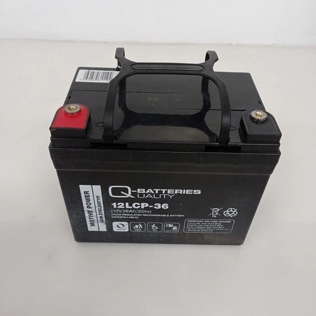 Q-Baterías 12LCP-36 12V 36Ah Plomo AGM Batería