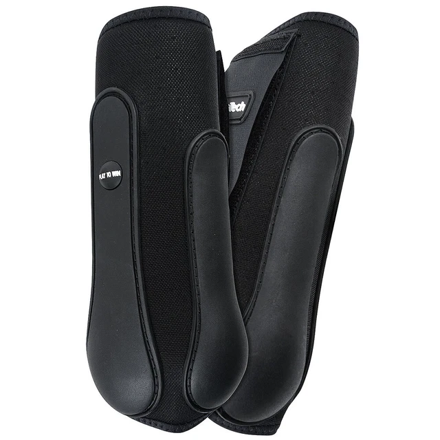 77CE Large Classic Equine Air Wave Pro Tech Flexible Horse Splint Boots Black
