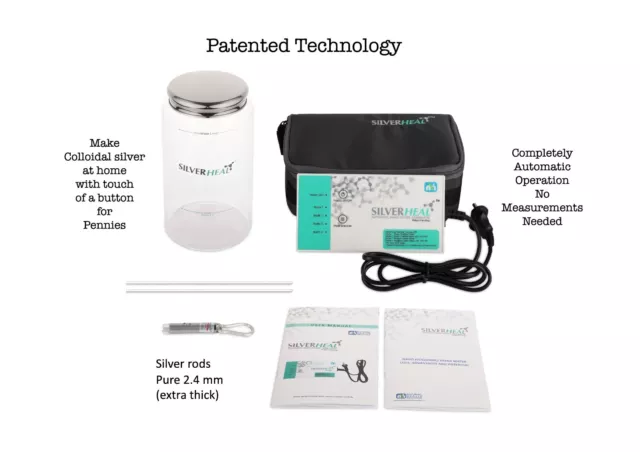 SILVERHEAL Colloidal Silver Generator I Fully Automatic I No measurements Needed