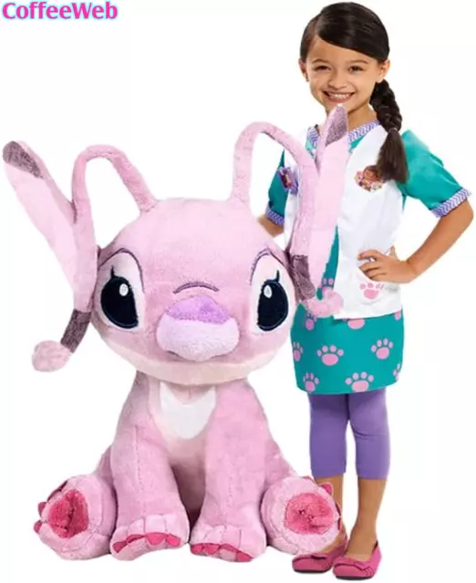 Disney Lilo & Stitch Soft Stitch - Peluche XXL 70 Cm (Angel XXL 70 Cm (Rosa)