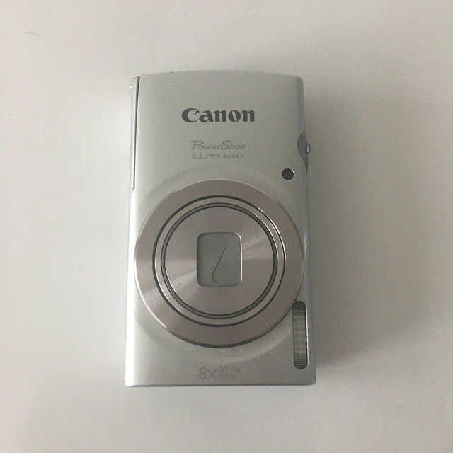 Canon PowerShot ELPH 180 20MP Digital Camera Silver PC2275 - Read Description -