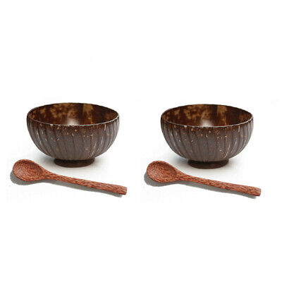 Rudolf Natural Coco Legno Ciotola per Riso Pasta Insalata Cocco Legno Cassa Adulti Cena Senza Colore Senza Cera 