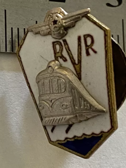 Soviet Badge Ussr Pin Award Sign  Riga Wagon Depot Railway 60 Years Latvia R