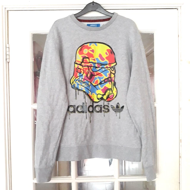 ADIDAS STAR WARS Stormtrooper Limited Edition Graffiti Sweatshirt Size XS 45.00 PicClick UK