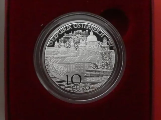 Österreich, 10 Euro, Salzburg, 2014, Silber, PP, im Etui, original 3