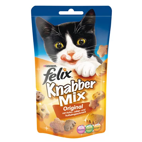 Felix KnabberMix Original 60 g - 8 Stück, Katzensnack, NEU