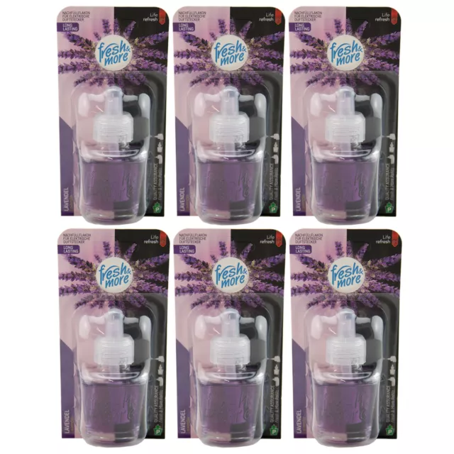 Fresh & More Lavande 6 X 19ml Pour pour Air Wick Prises de Parfum