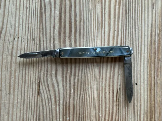 Vintage Penknife Pocket knife With Engraved Handle